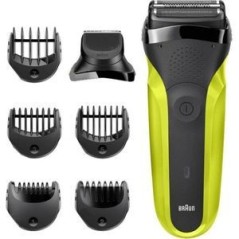 Braun Series 3 ShaveStyle 300BT Shaver - Ultimate Black & Green Grooming Experience